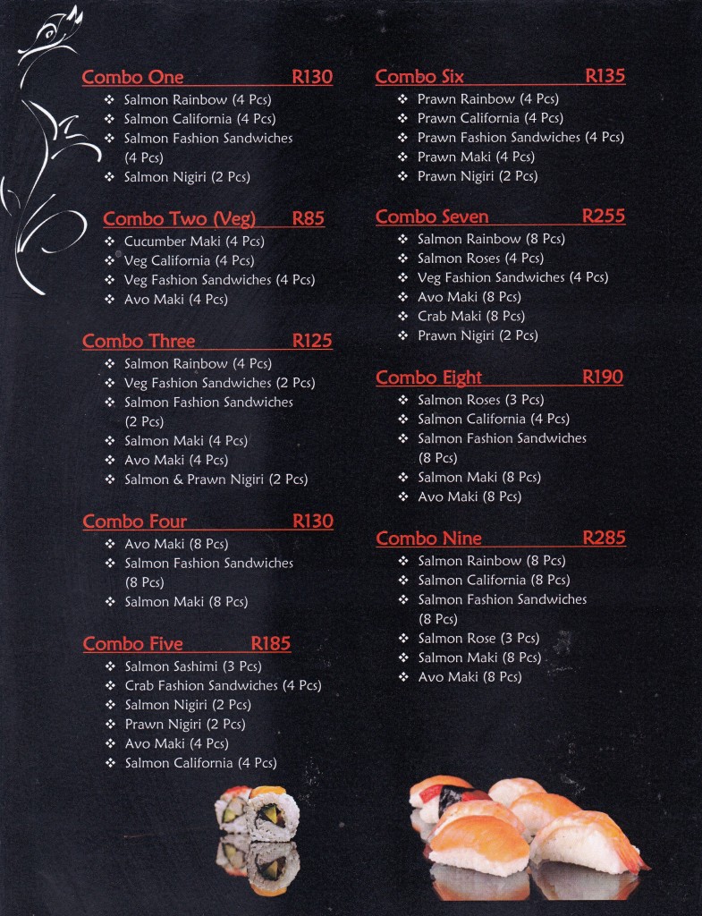 Menu Come and Enjoy the best Food in town!